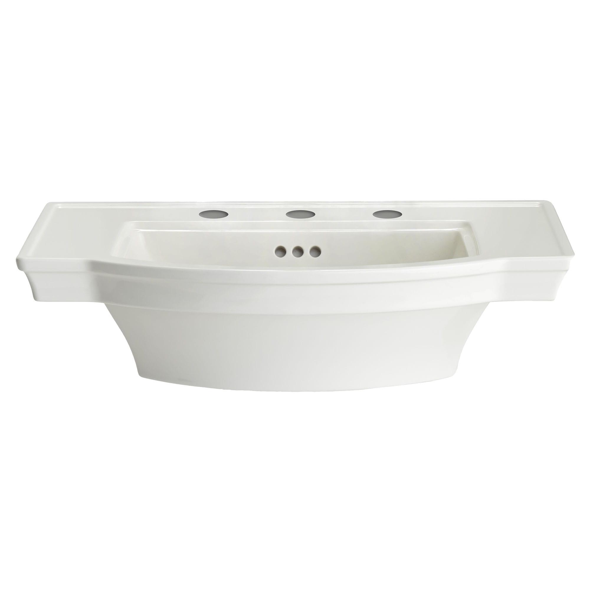 Estate 8 Inch Widespread Pedestal Sink Top WHITE